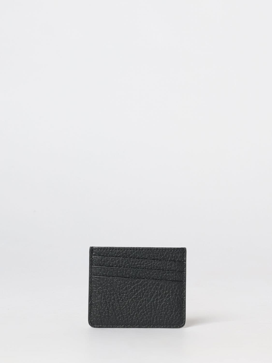 Maison Margiela Grained Calfskin Flat Card Holder with Four Stitches