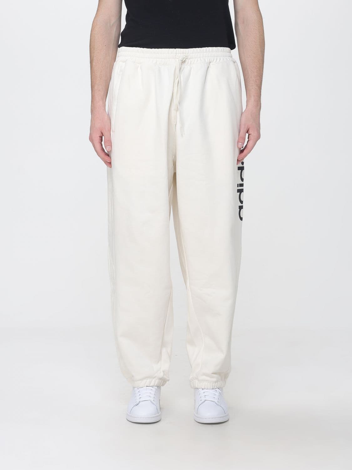 Adidas Originals Straight-Leg Jersey Jogging Trousers with Logo