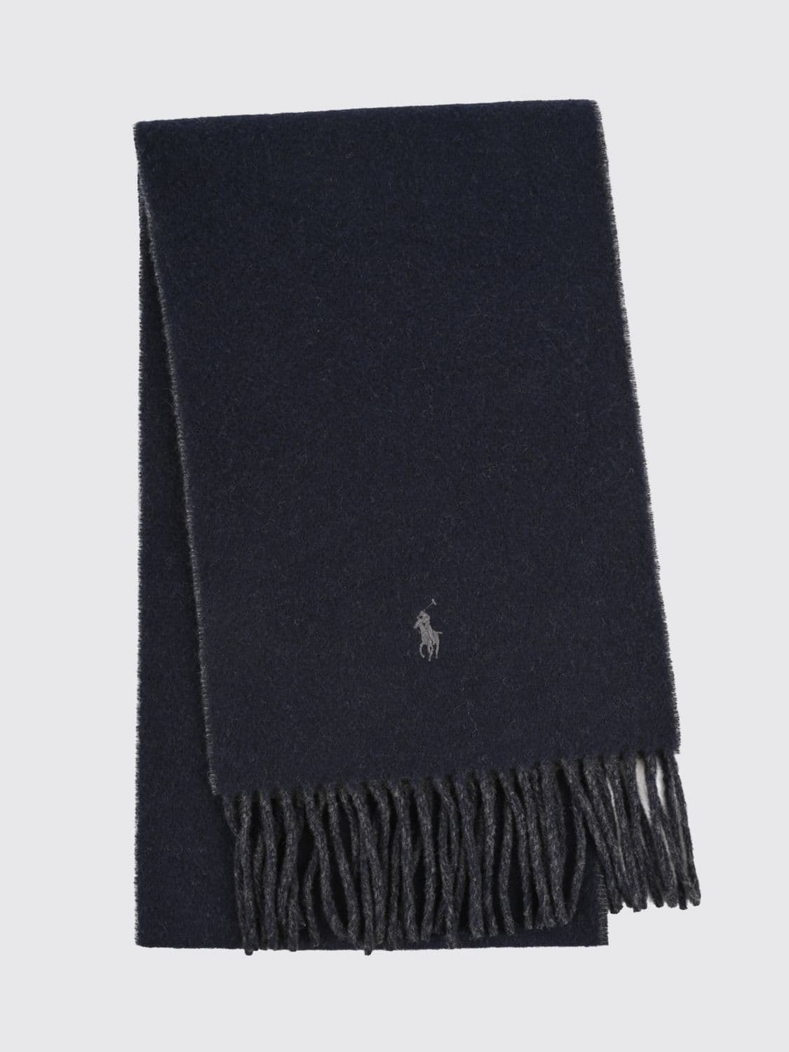 Polo Ralph Lauren Reversible Wool Blend Scarf with Embroidered Logo · OS