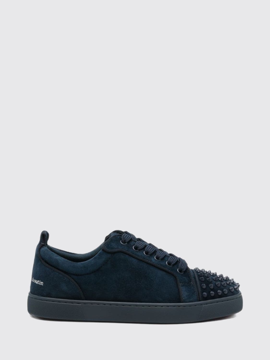 Christian Louboutin Louis Jr Spikes Canopy Suede Low Top Sneakers