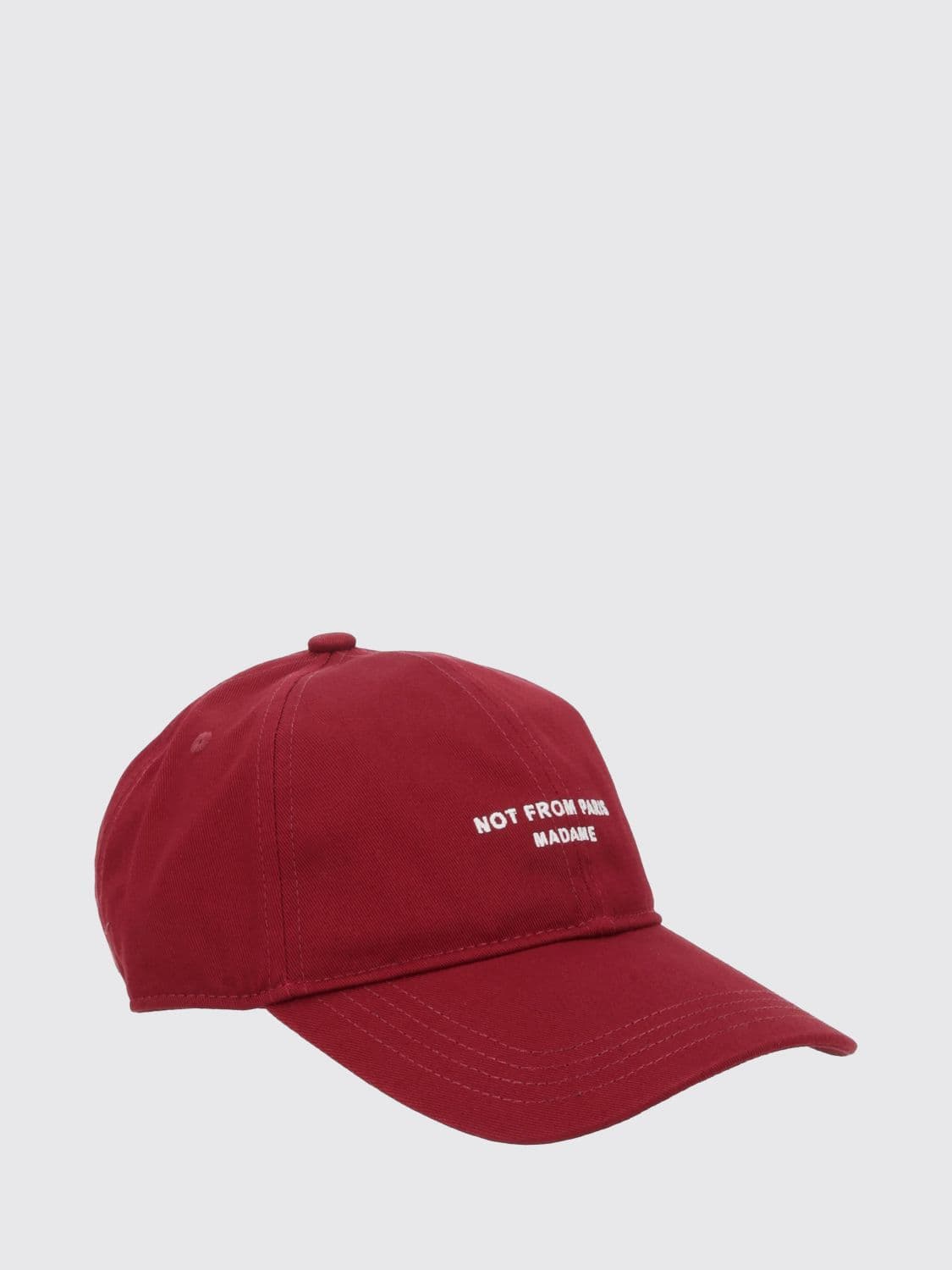 Drôle De Monsieur Cotton Twill Baseball Cap with Embroidered Logo