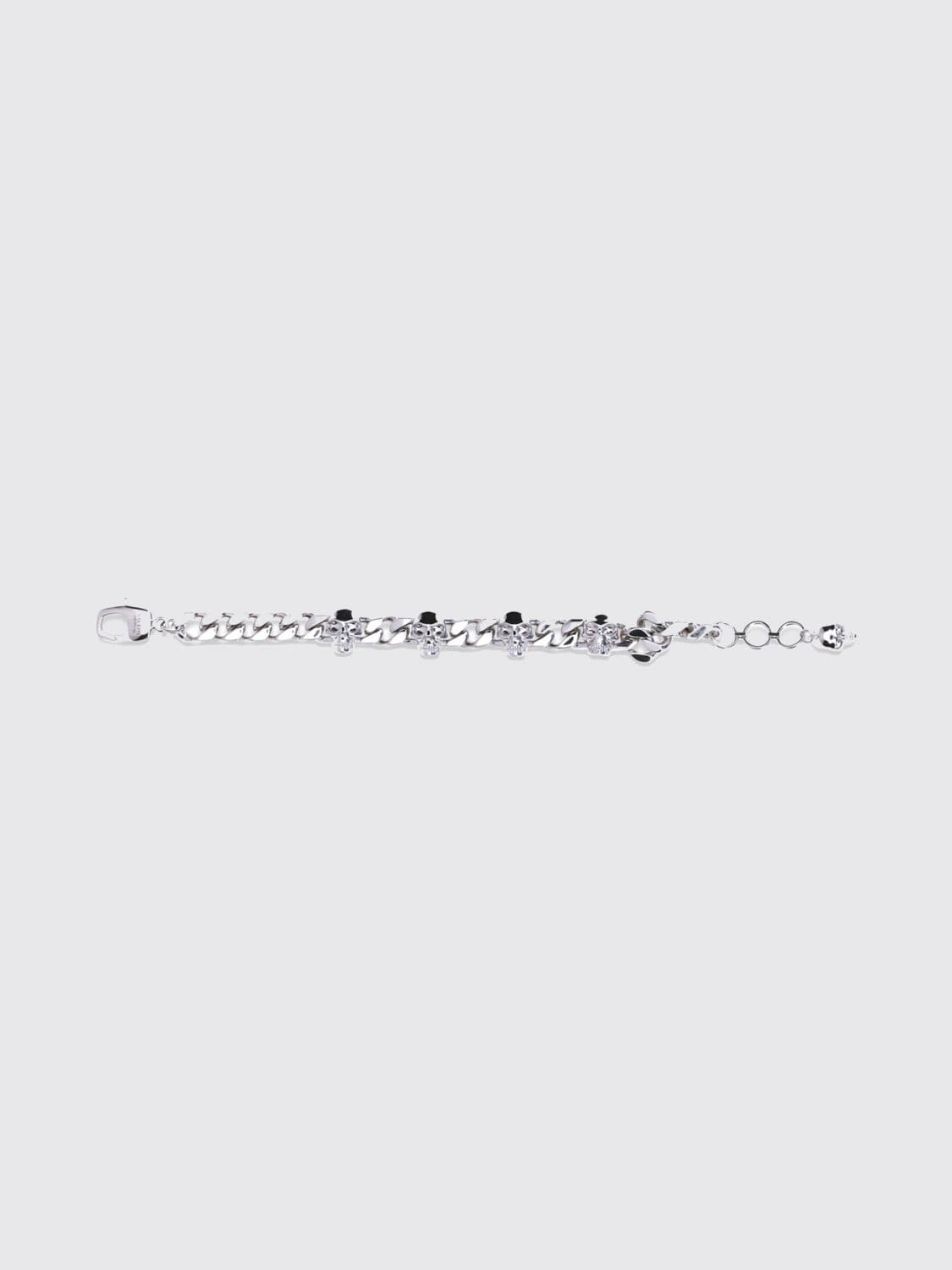 Mcqueen Silver-Finish Metal Chain Bracelet · OS