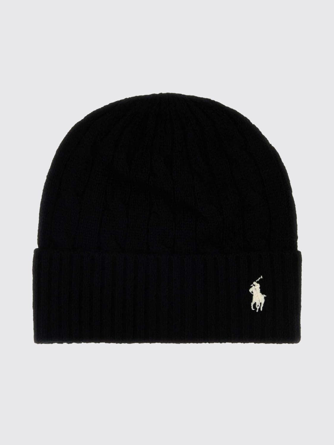 Polo Ralph Lauren Wool and Cashmere Beanie with Embroidered Logo