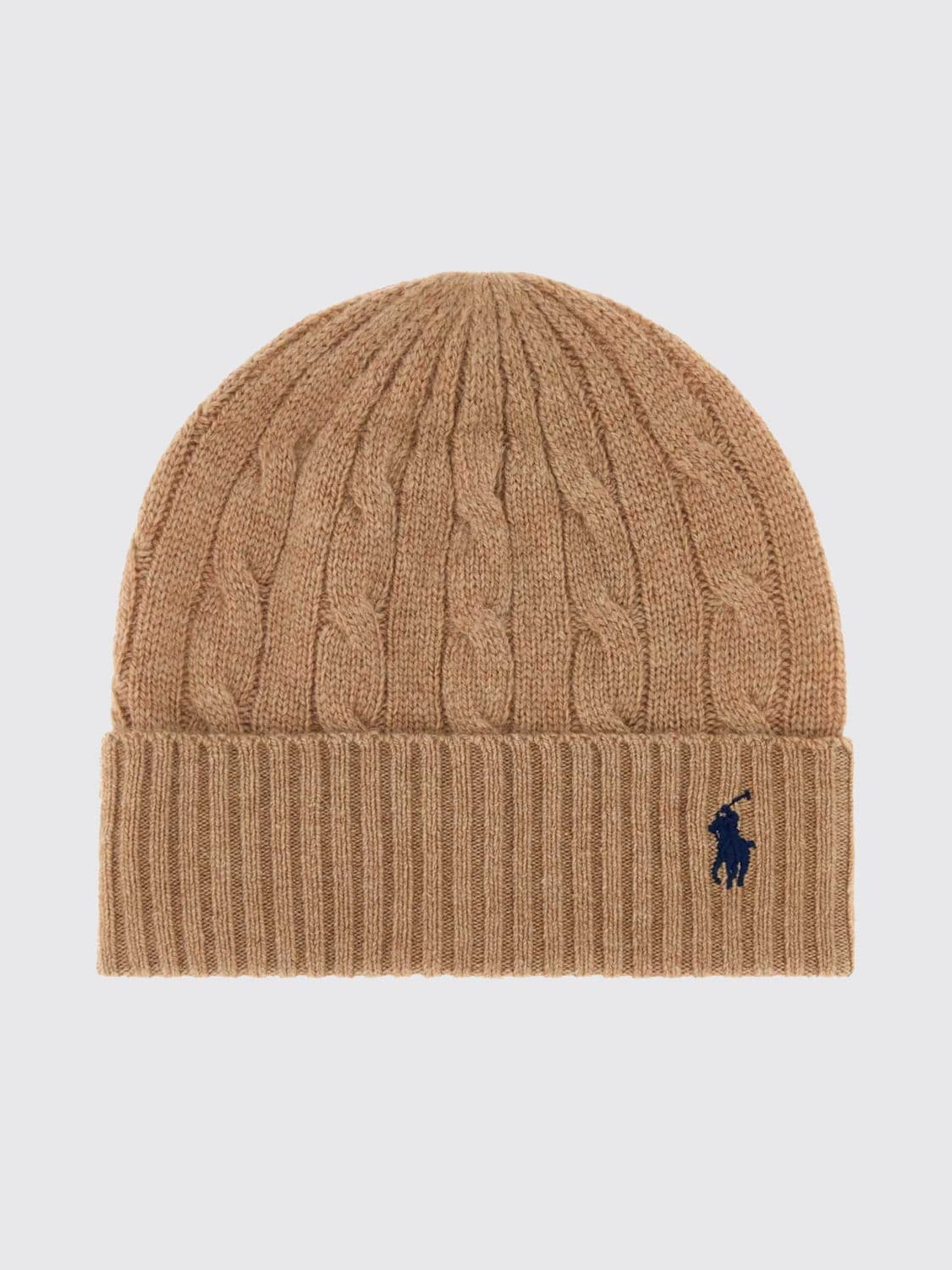 Polo Ralph Lauren Wool and Cashmere Beanie with Embroidered Logo