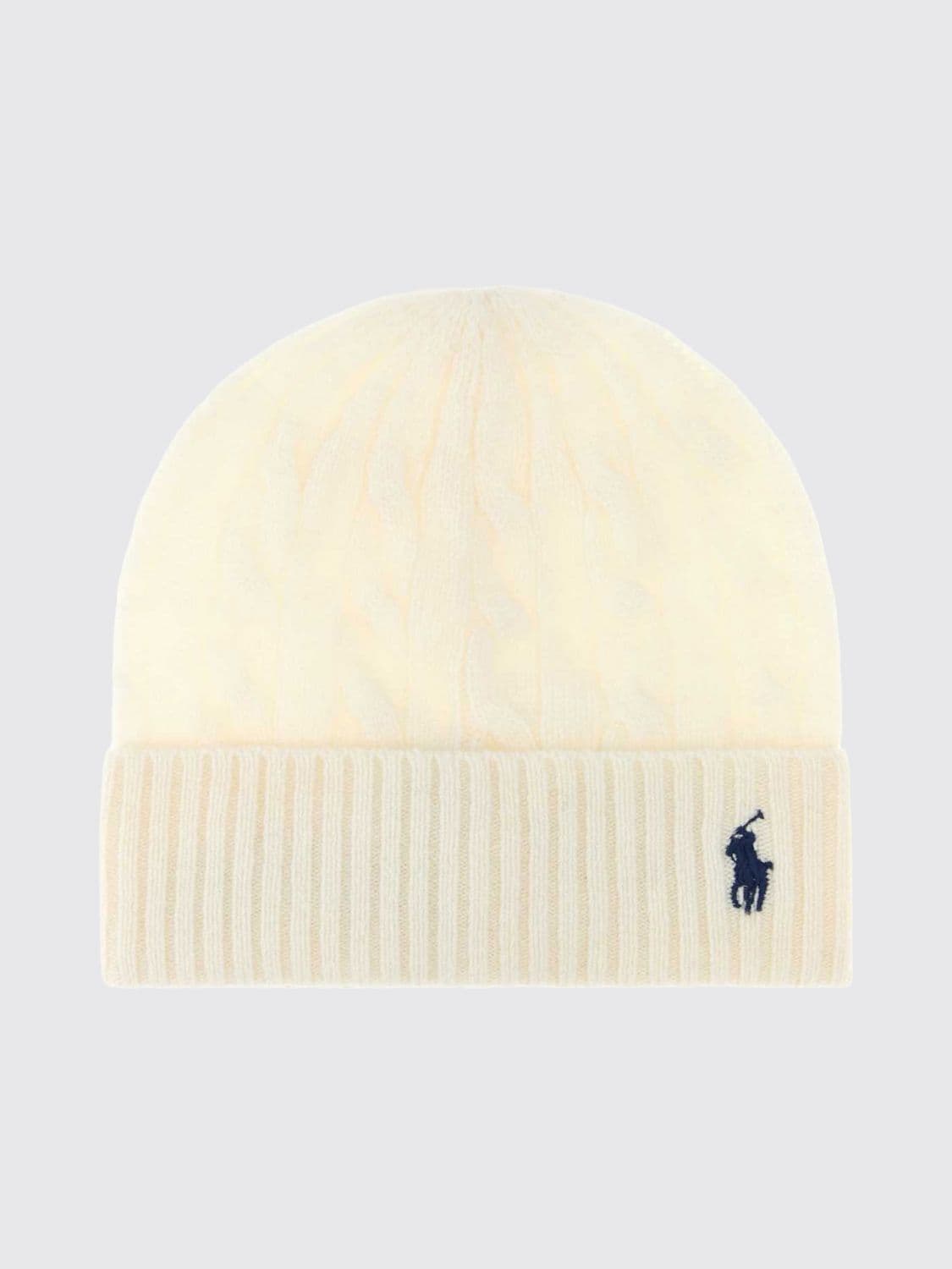 Polo Ralph Lauren Wool and Cashmere Beanie with Embroidered Logo