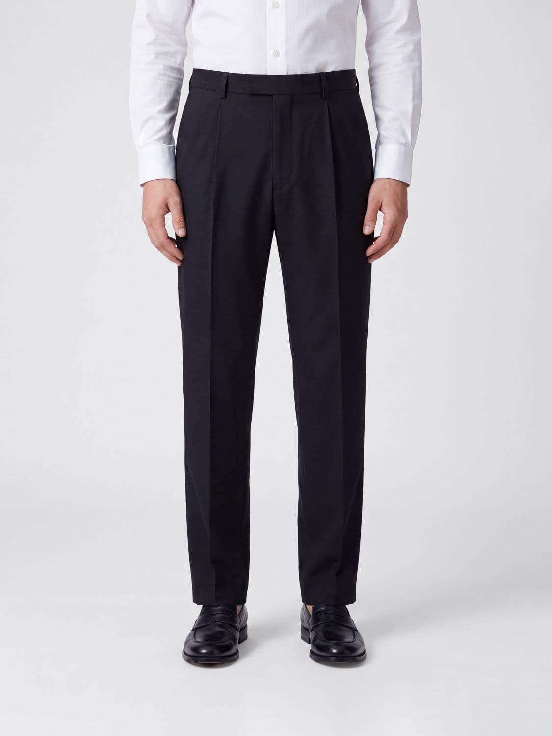 Jil Sander Slim Fit Tailored Trousers in Wool and Mohair
