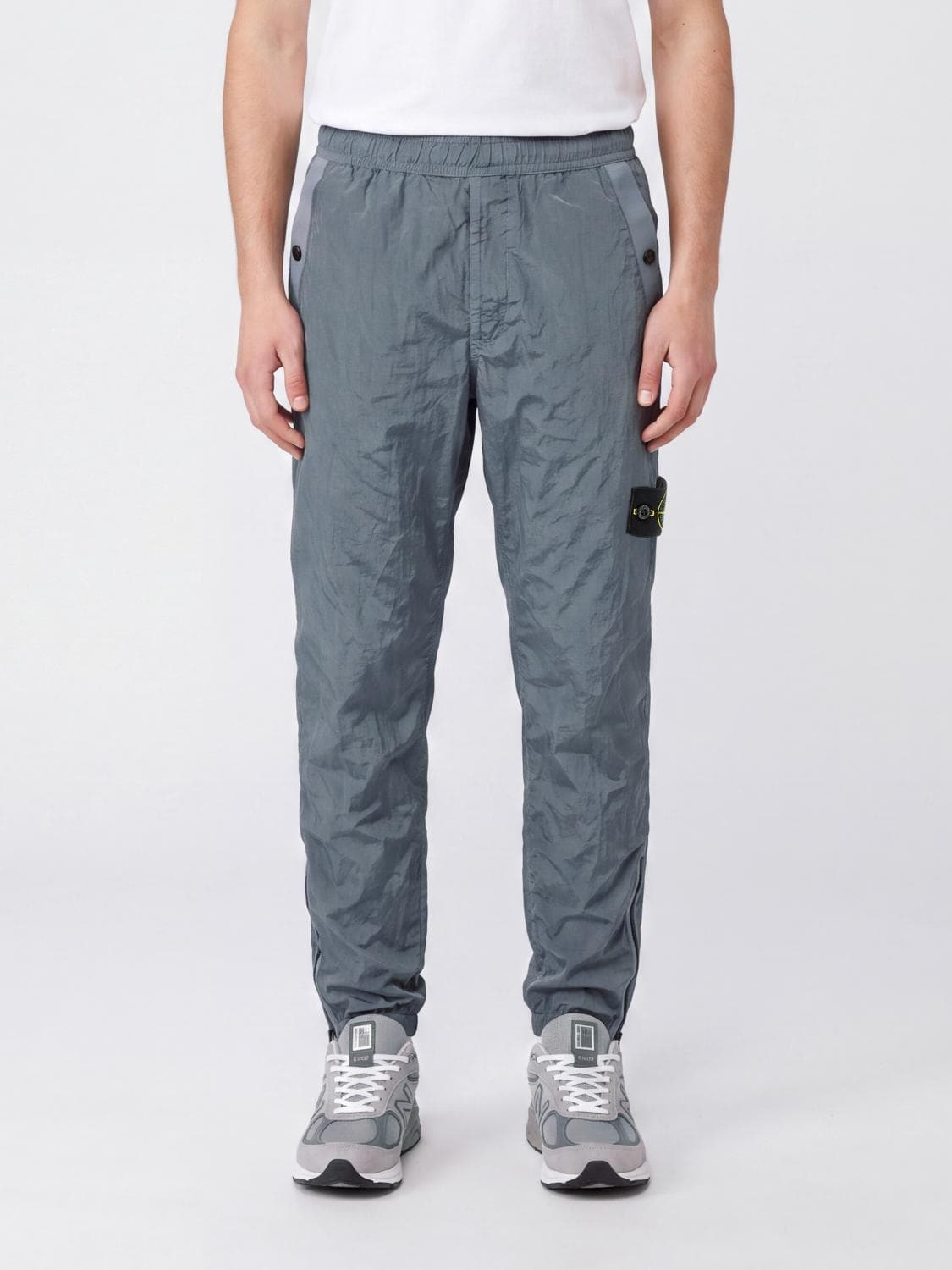 Stone Island Econyl Nylon Jogging Trousers with Compass Logo Patch