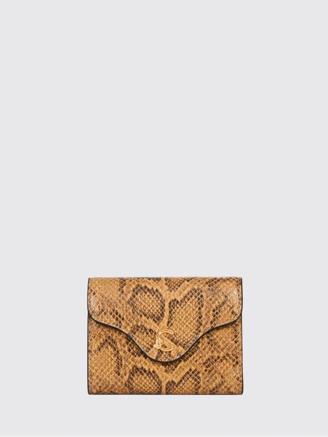 Coccinelle Zip-Around Leather Wallet with an All-Over Python Print