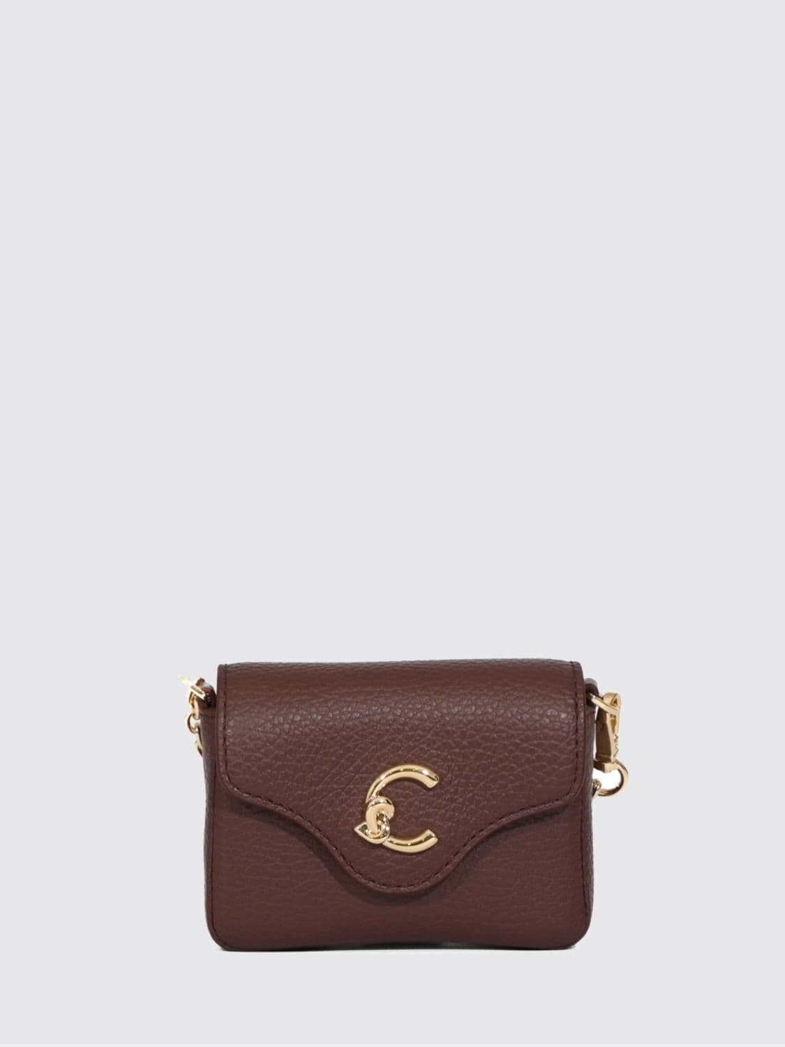 Coccinelle C-Me Monogram Mini Handbag in Pebbled Leather · OS