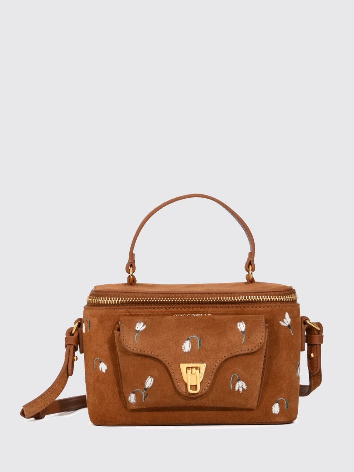 Coccinelle Beat Generation Mini Bag in Suede with Embroidery · OS