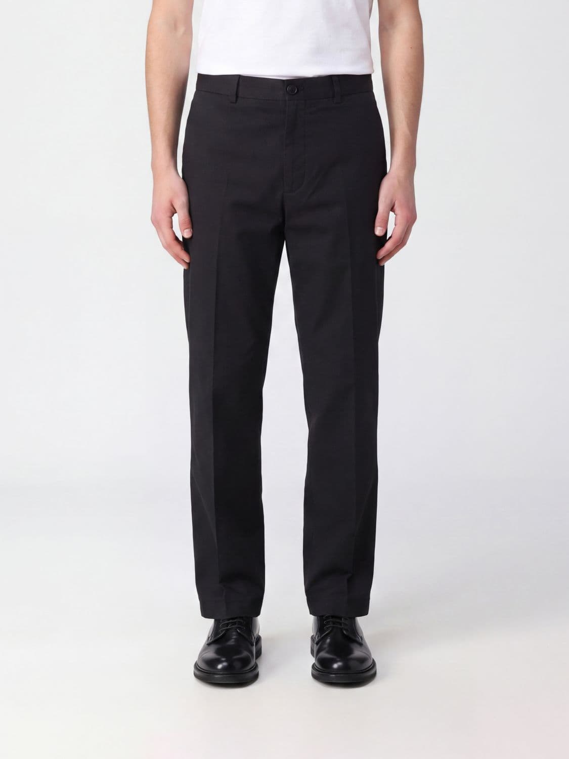 A.p.c. A. P.C. Dylan Straight Fit Cotton Chino Trousers with Mid-Rise Waist