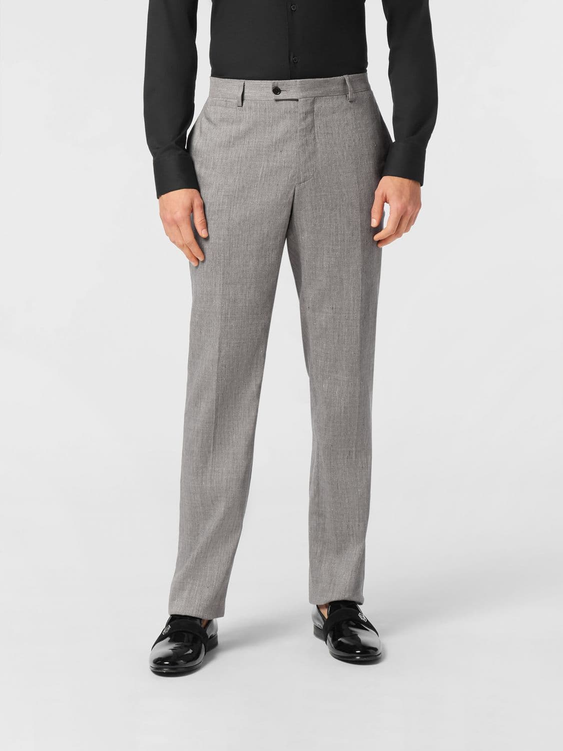 Philipp Plein Pleated Sartorial Wool Blend Trousers