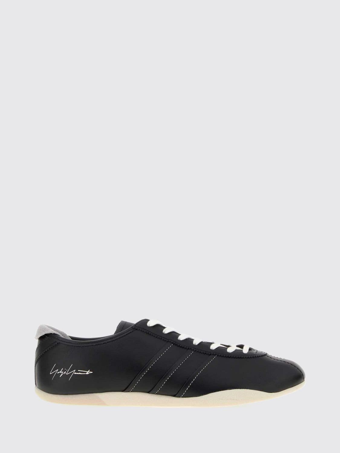Y-3 Tokyo Smooth Leather Sneakers with Contrasting Printed Logo