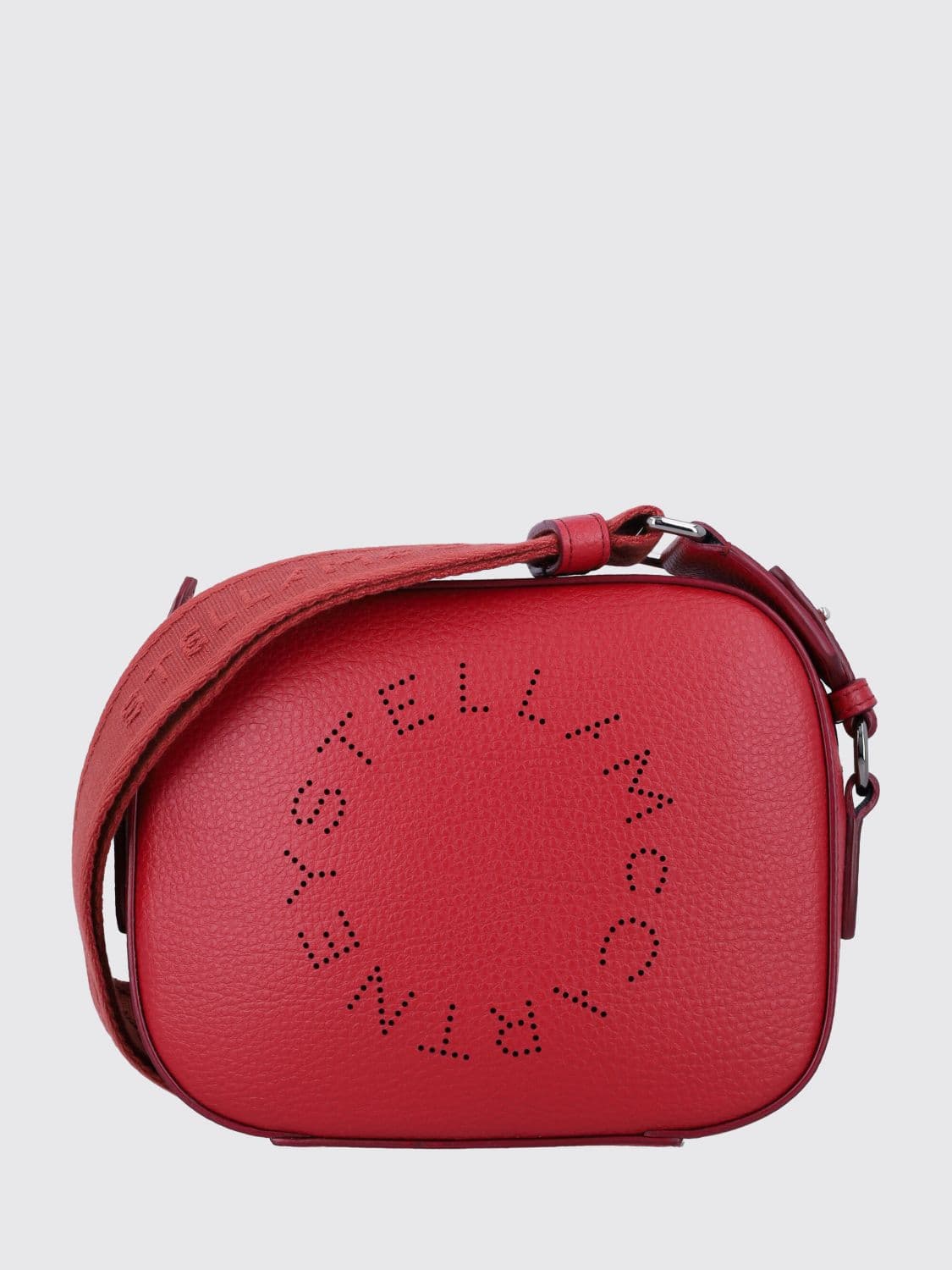 Stella Mccartney Mini Faux Leather Camera Bag with Perforated Logo