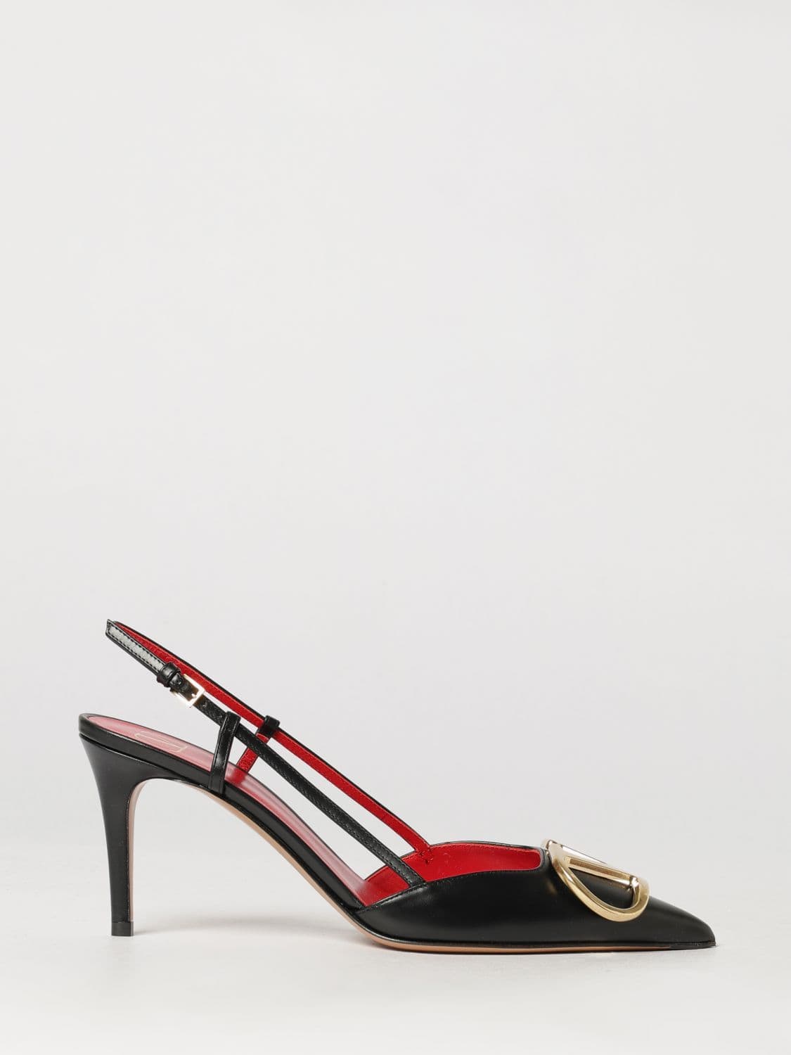 Valentino Garavani VLogo Signature Calfskin High-Heel Slingback Pumps