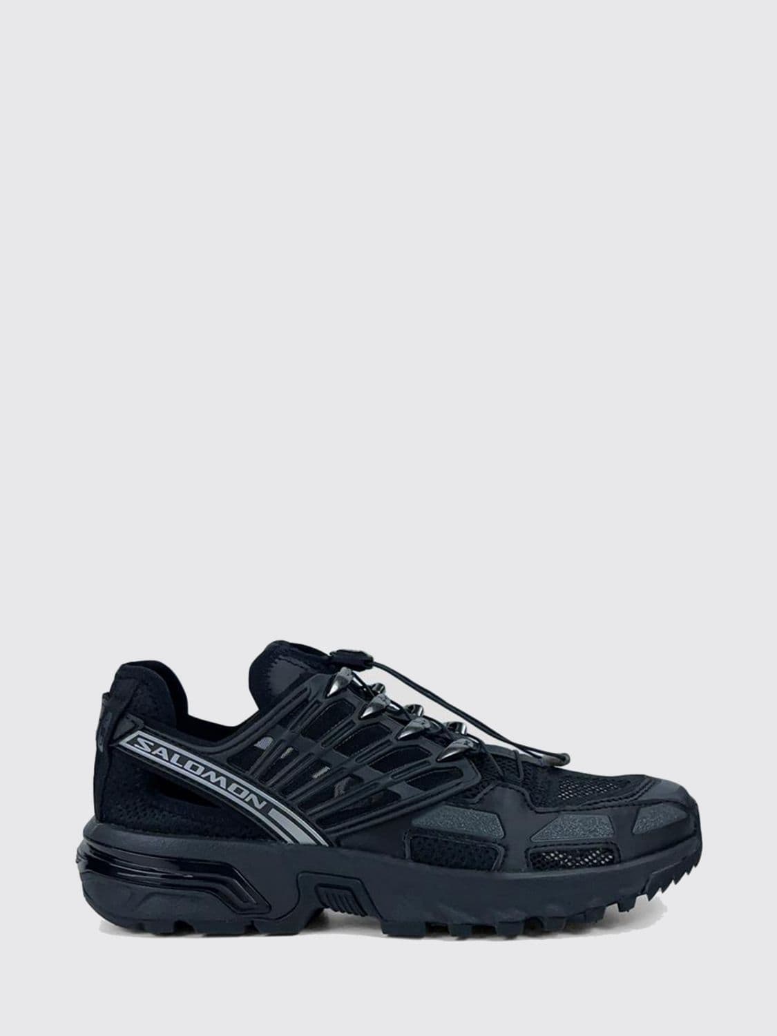 Salomon ACS Pro Technical Fabric Sneakers with Drawstring Closure and Contrast Logo