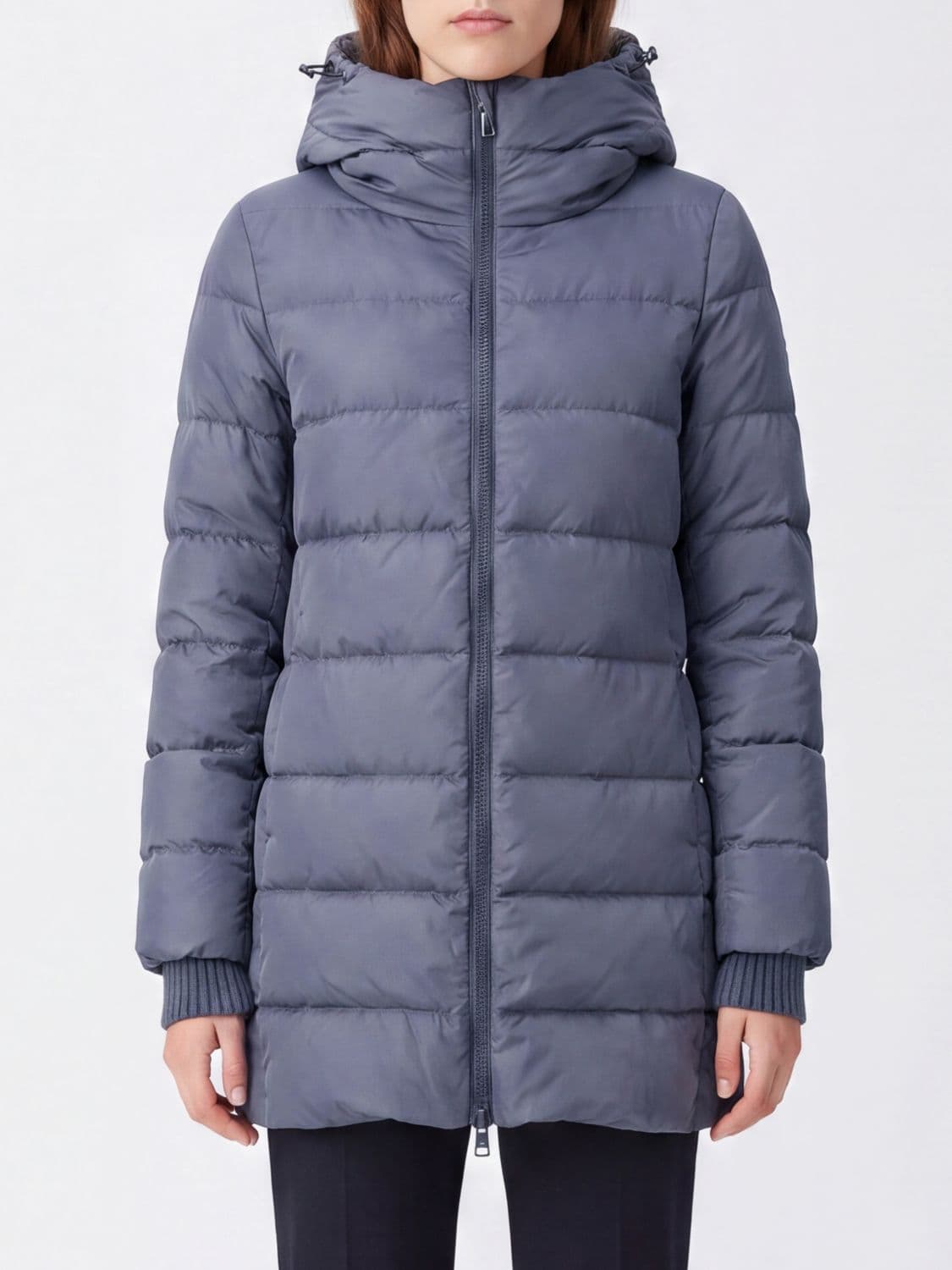 Herno A-Shape Short Water-Repellent Nylon Down Jacket with Hood