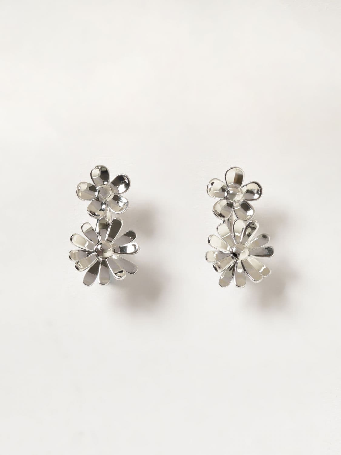 Marc Jacobs Two-Tone Brass Flower Pendant Earrings · OS