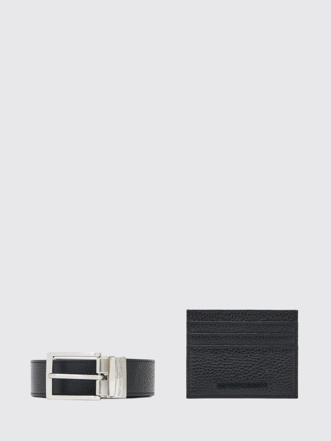 Emporio Armani Leather Gift Box with Reversible Belt and Wallet · OS