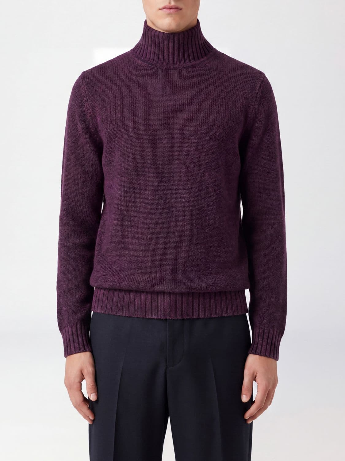 Avant Toi Merino Wool and Cashmere Turtleneck Jumper