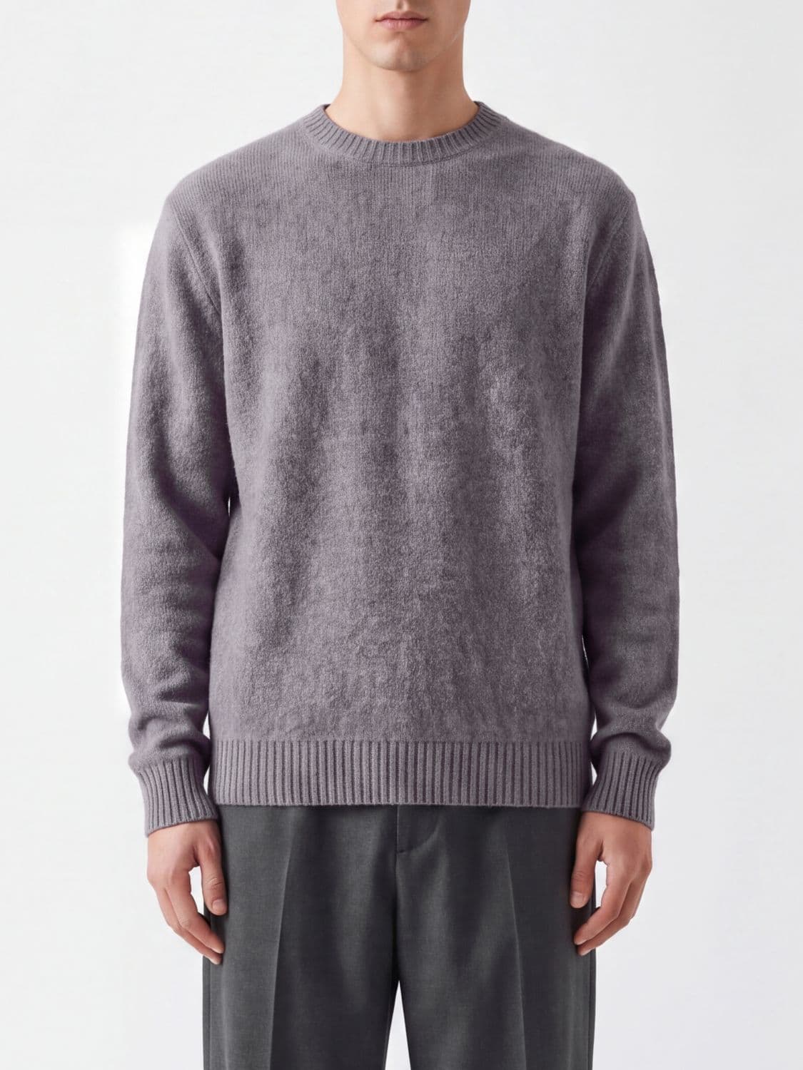 Avant Toi Slim Fit Merino Wool and Alpaca Crewneck Jumper
