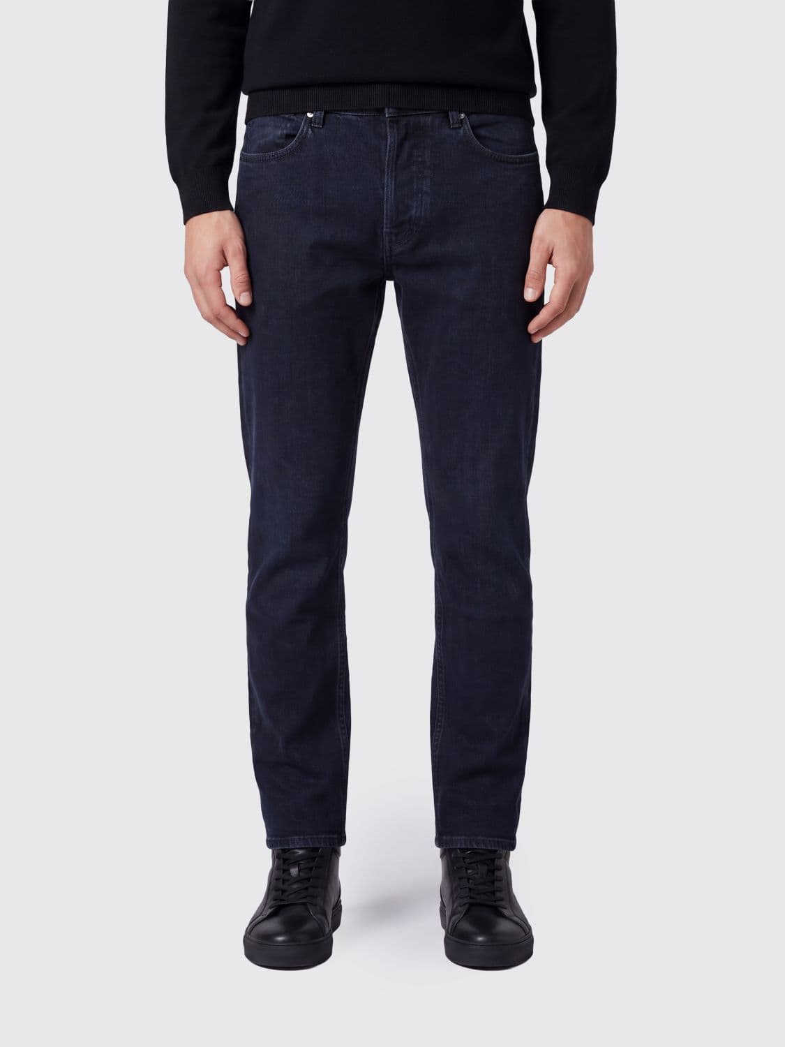Stone Island Mid-Rise Skinny Fit Jeans in Stretch Cotton Denim