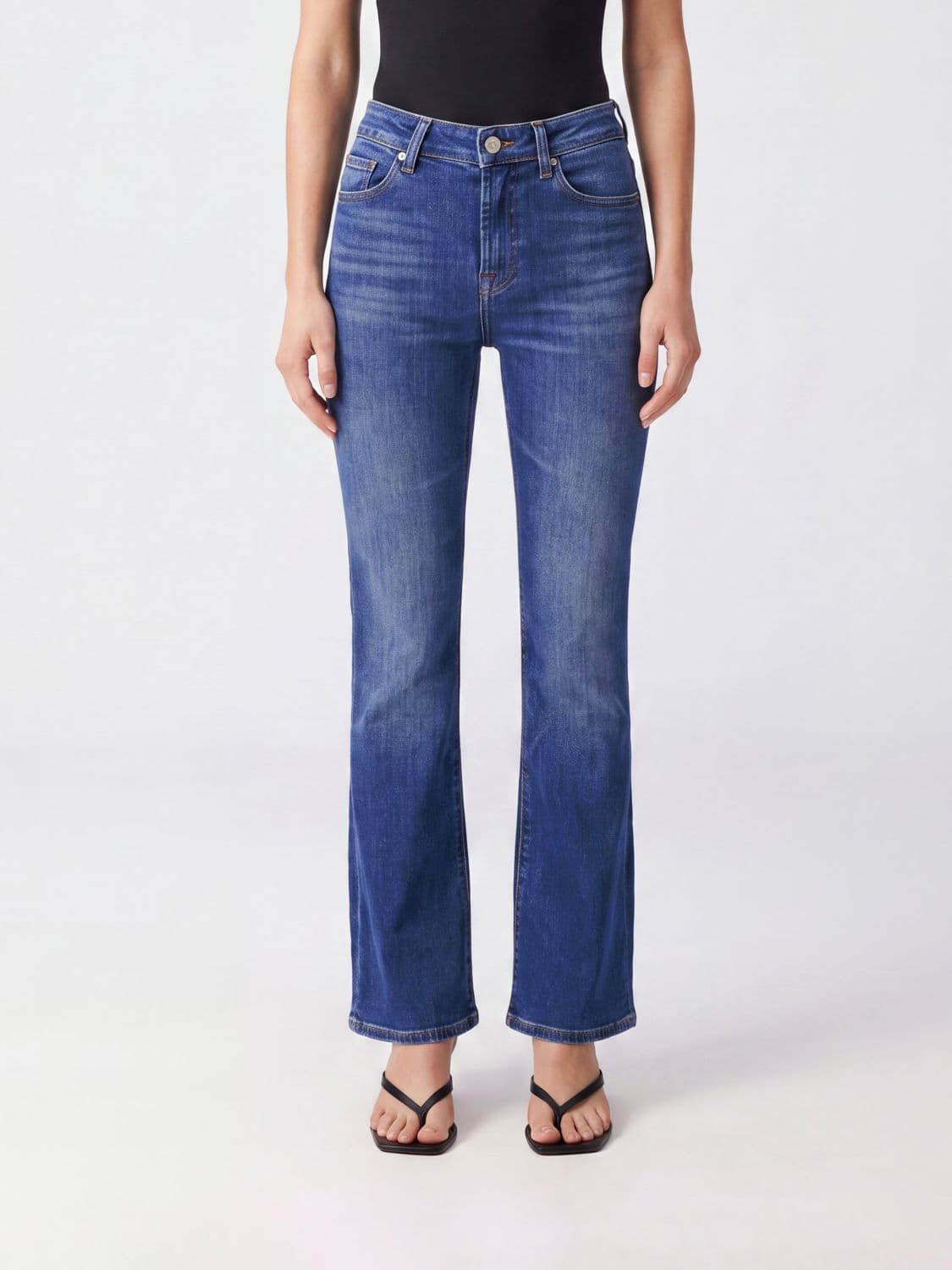 7 For All Mankind High-Waisted Flared Denim Jeans