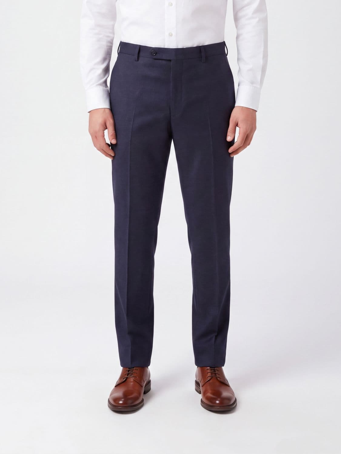 Incotex Slim Fit Wool Flannel Chinos with Off-Centre Closure · 56