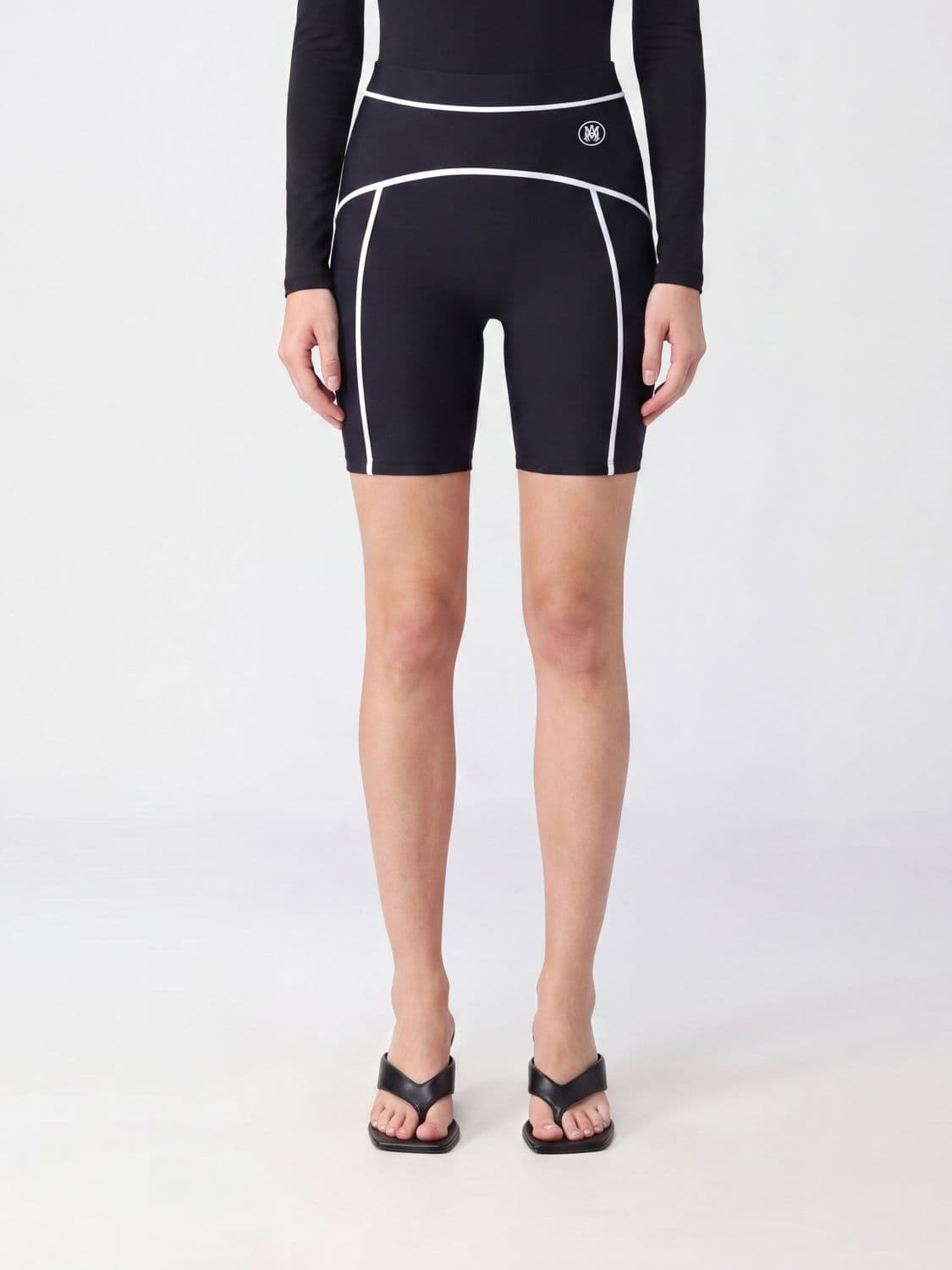 Amiri High-Waisted Skinny Fit Cycling Shorts in Stretch Technical Fabric with Logo