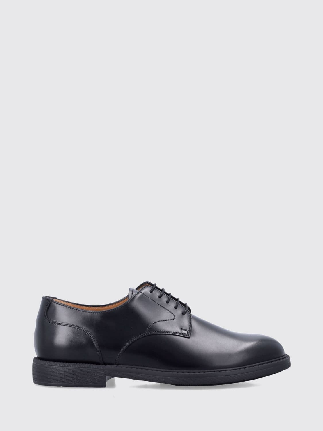 Church's Walker Round-Toe Derby Shoes in Smooth Calf Leather with Rubber Sole