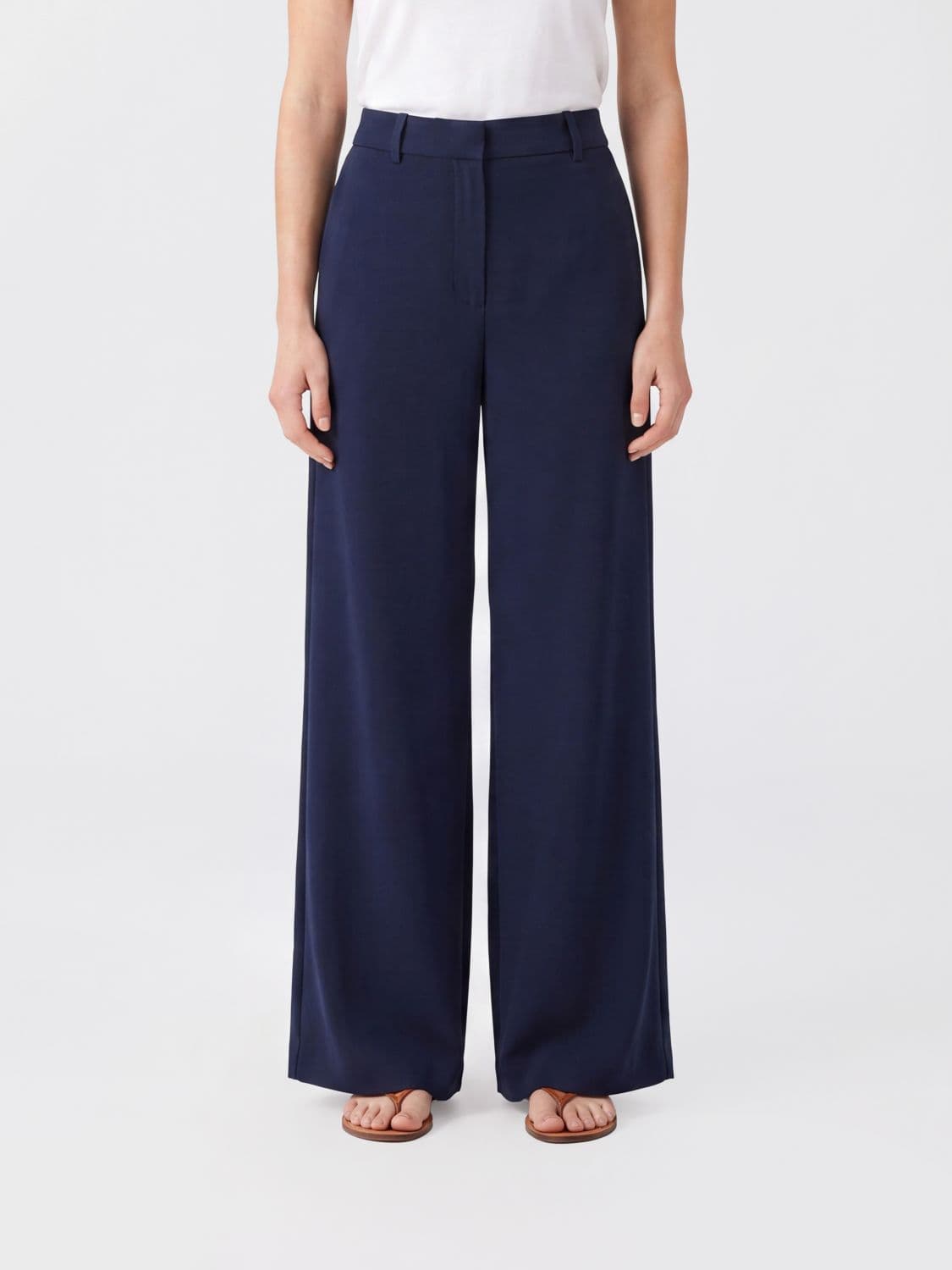 's Max Mara High-Waisted Cotton Palazzo Trousers