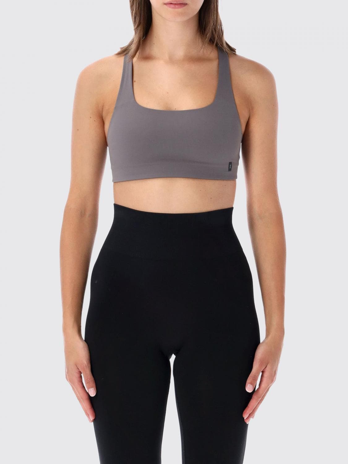 On Running Top Woman color Grey