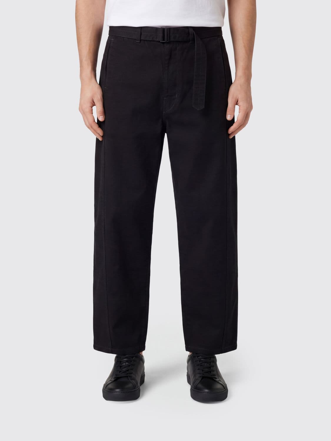 Lemaire Baggy Jeans in Denim with an Adjustable Belted Waist