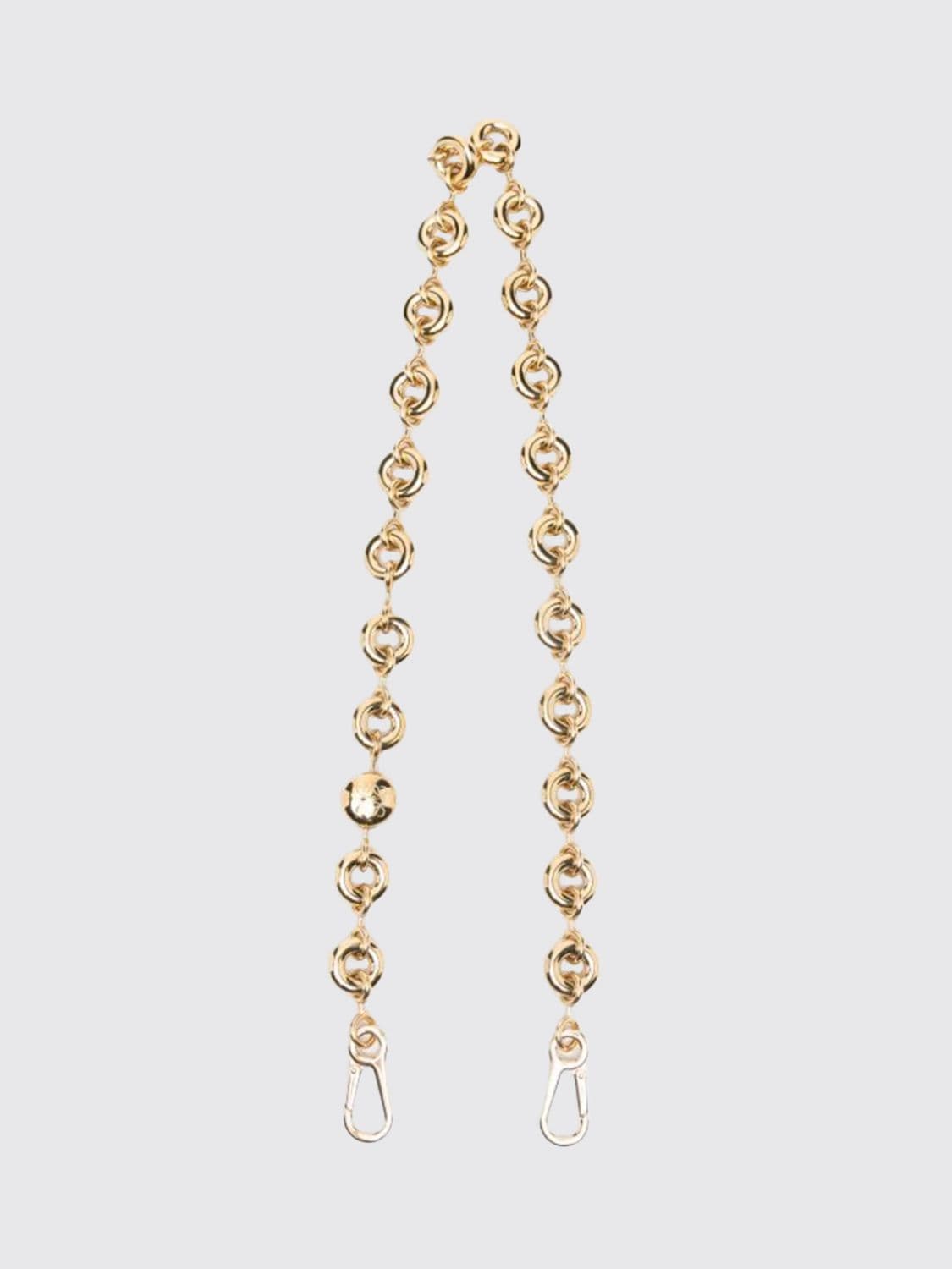 Loewe Chain Shoulder Strap in Chromed Metal with Snap Hooks