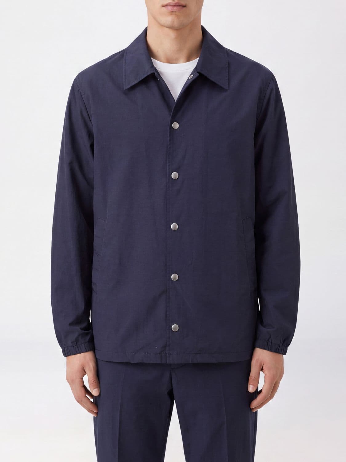 Dries Van Noten Technical Fabric Shirt Jacket with Elasticated Cuffs · L