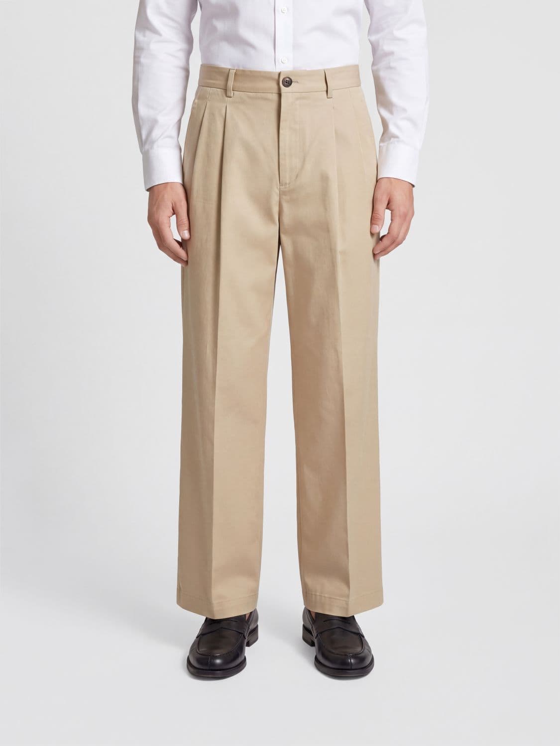 Jil Sander Oversized Wide-Leg Cotton Trousers