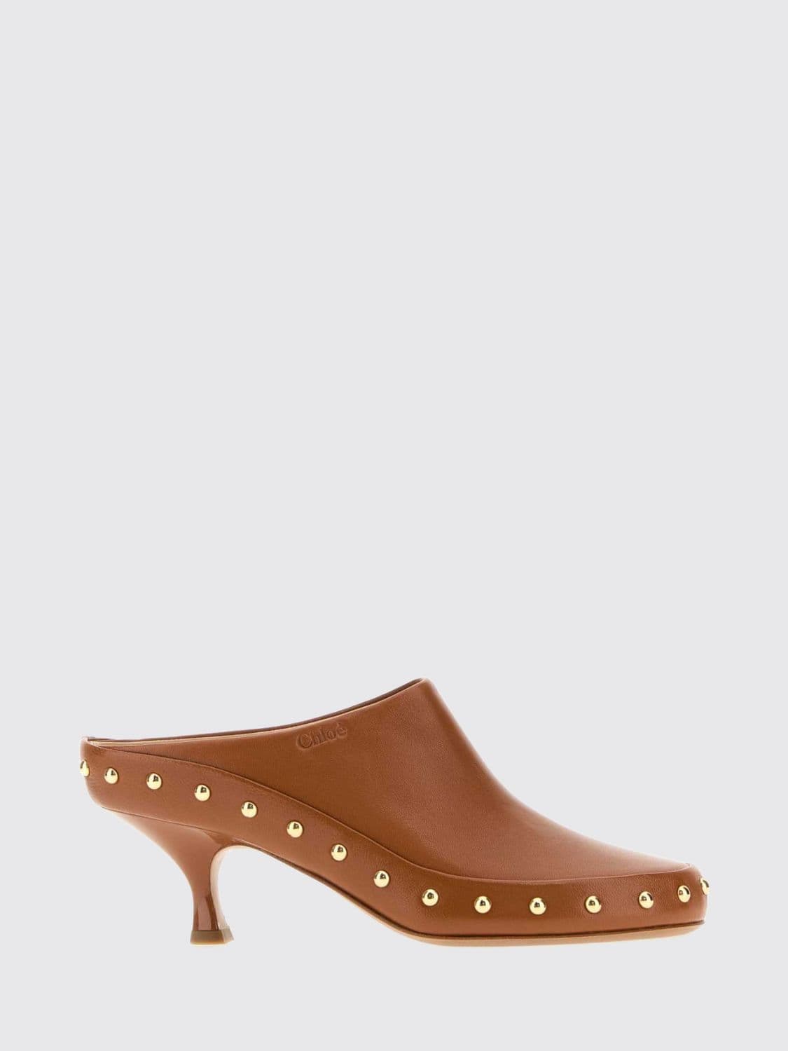 Chloé Junie Studded Lambskin Mules
