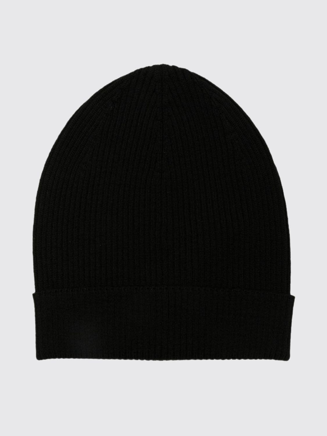 Rick Owens Pure Virgin Wool Beanie with a Classic Design and Cuff
