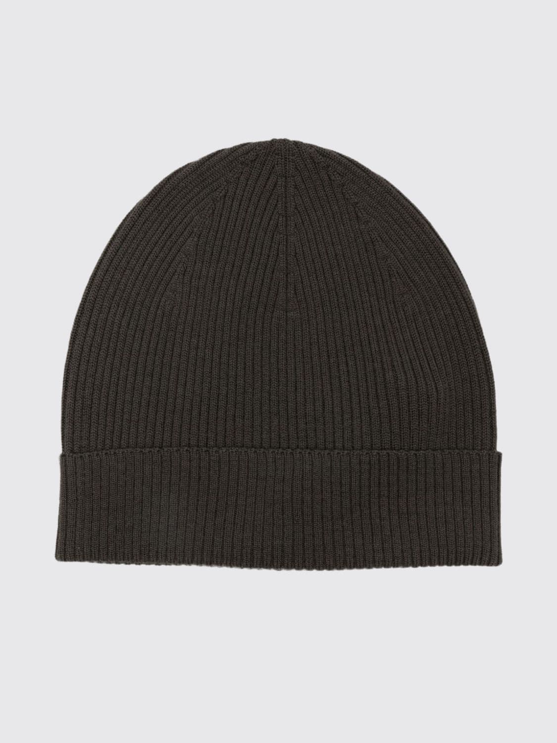 Rick Owens Pure Virgin Wool Beanie with a Classic Design and Cuff