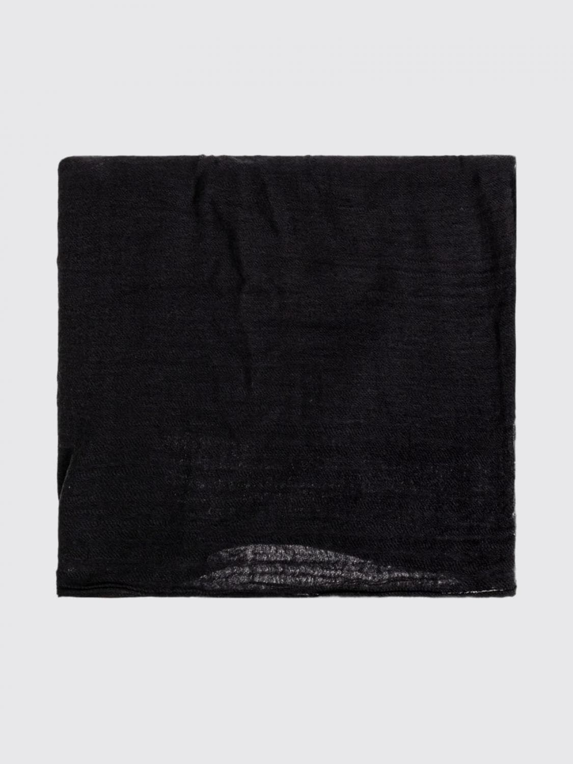 Rick Owens Wool and Cashmere Blend Scarf with Fringed Edges · OS