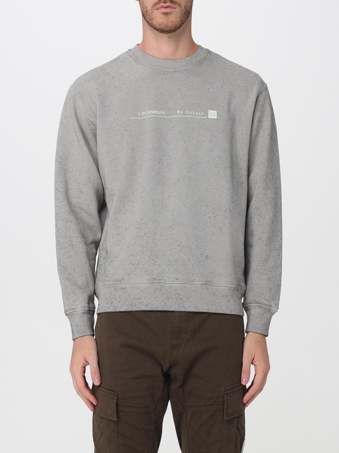 C.p. Company C. P. COMPANY Cotton Crewneck Jumper with Contrast Logo