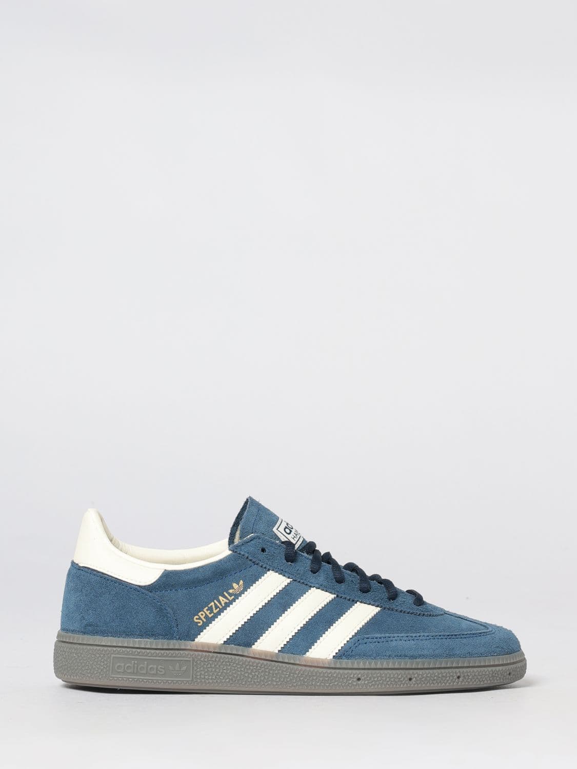 Adidas Originals Handball Spezial Leather and Suede 3-Stripes Sneakers