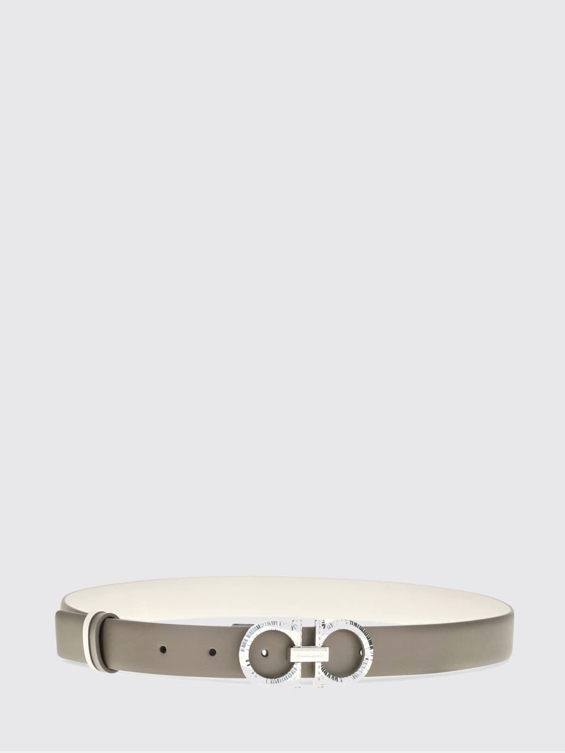 Ferragamo Reversible Calfskin Leather Belt with Gancini Metal Buckle