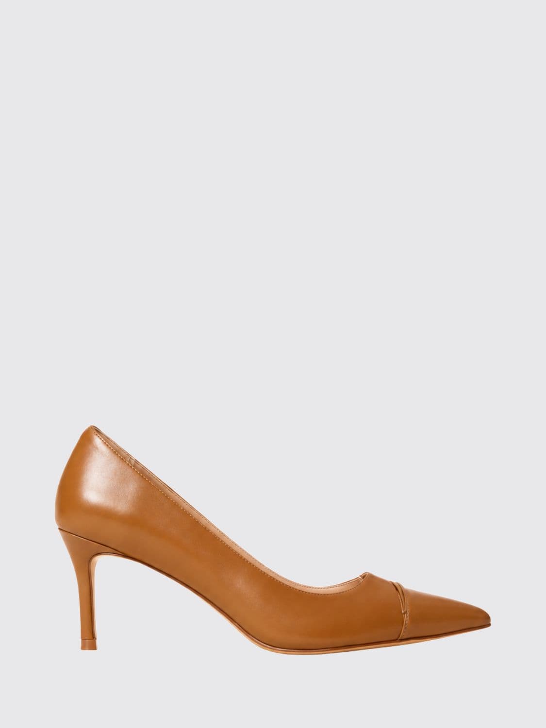 Twinset Smooth Leather Court Shoes with Medium Stiletto Heel and Almond Toe