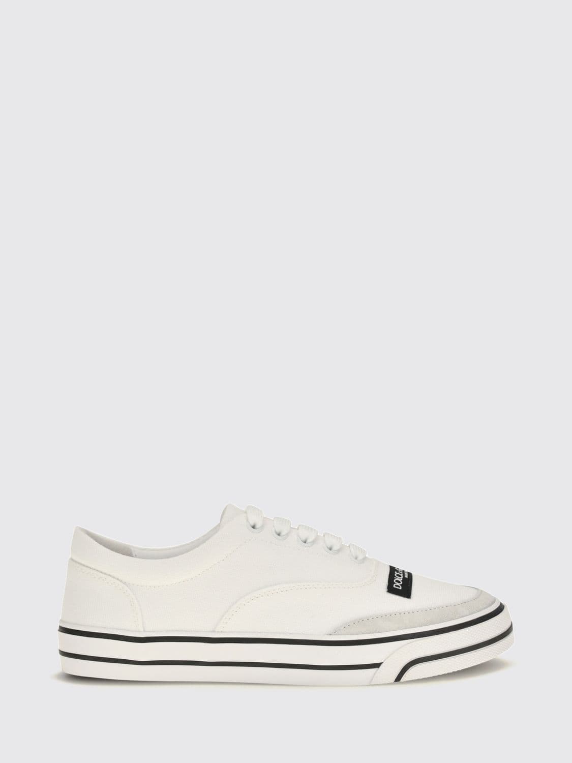 Dolce & Gabbana DG Sailing Low-Top Sneakers in Leather and Cotton Canvas