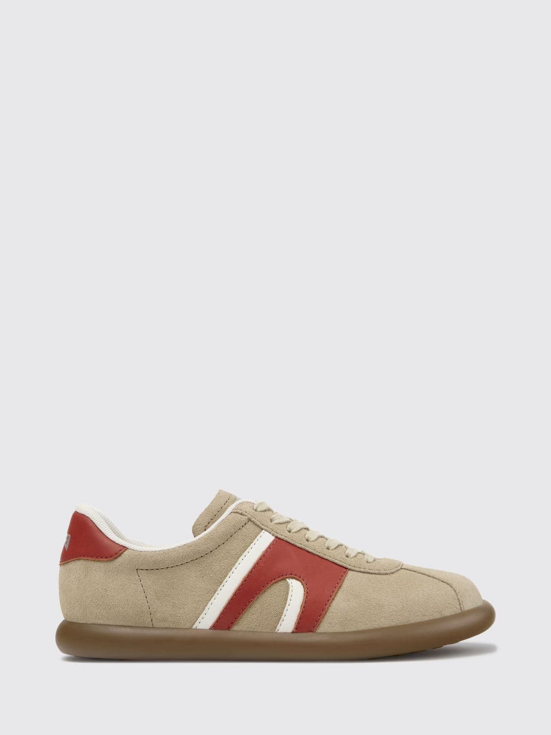 Camper Pelotas Soller Bicolor Smooth and Suede Leather Sneakers with Logo