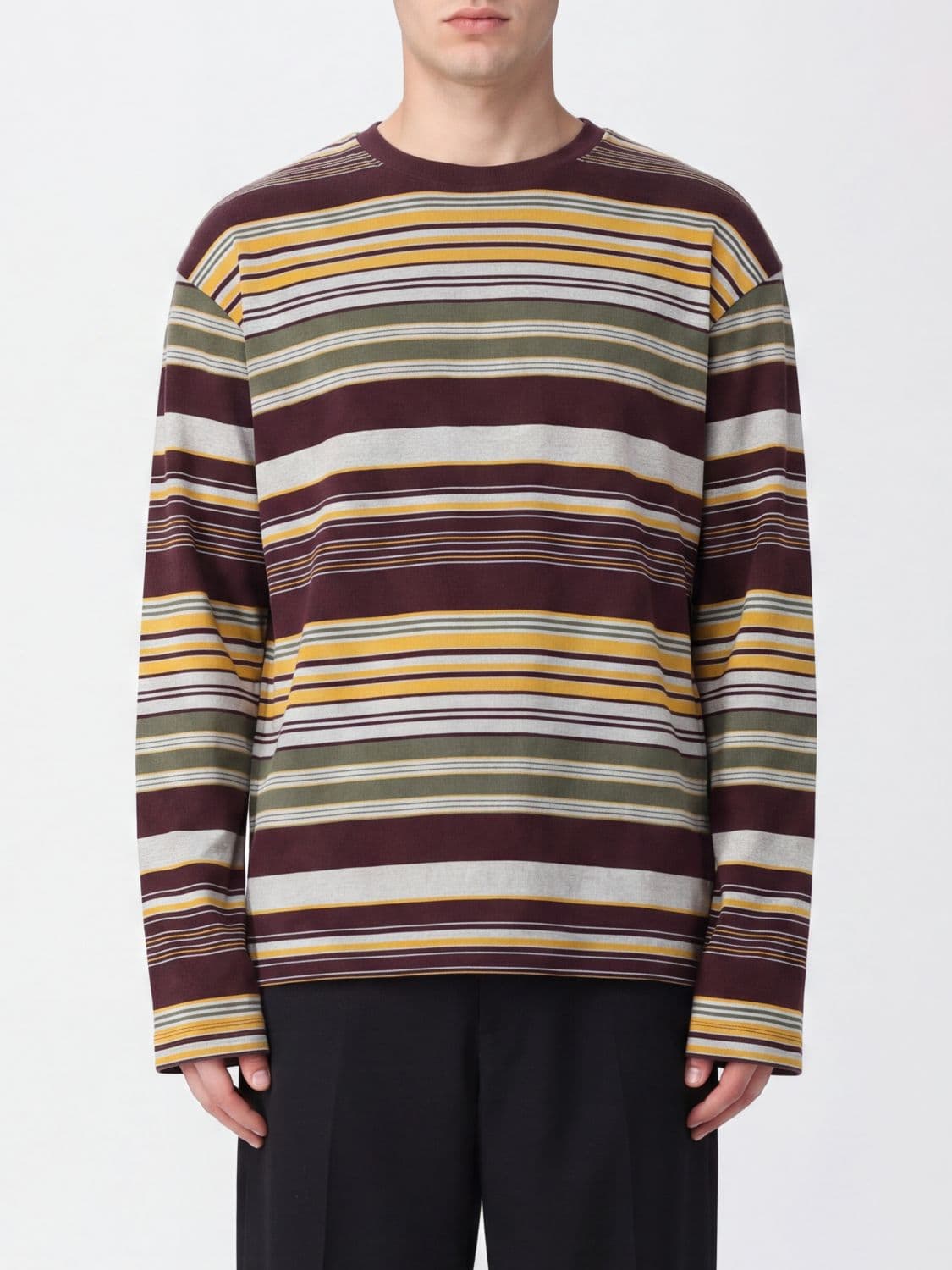 Dries Van Noten Multicolour Striped Jersey Long-Sleeved T-Shirt