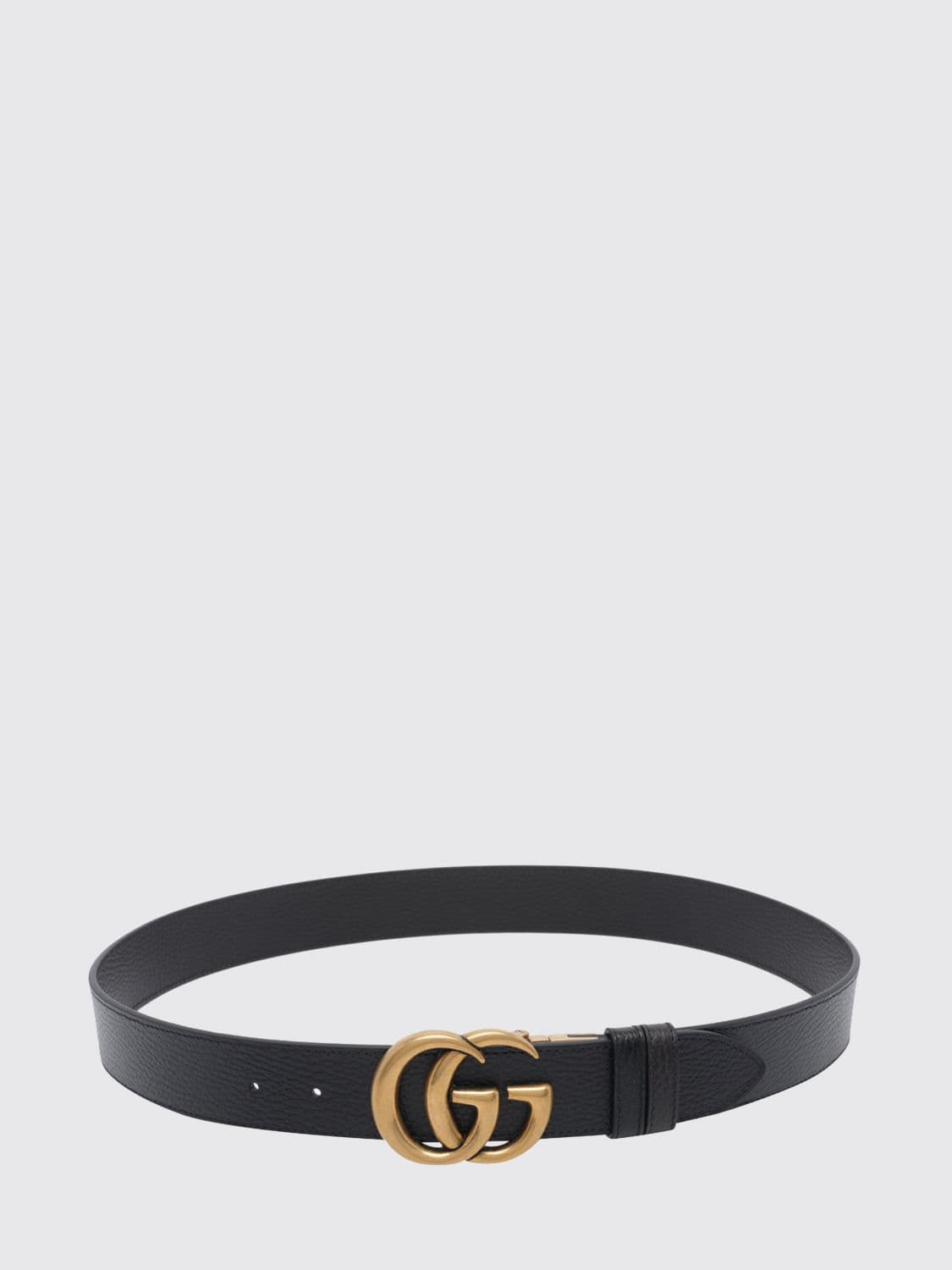 Gucci GG Marmont Calfskin Leather Belt with Monogram Buckle · 85