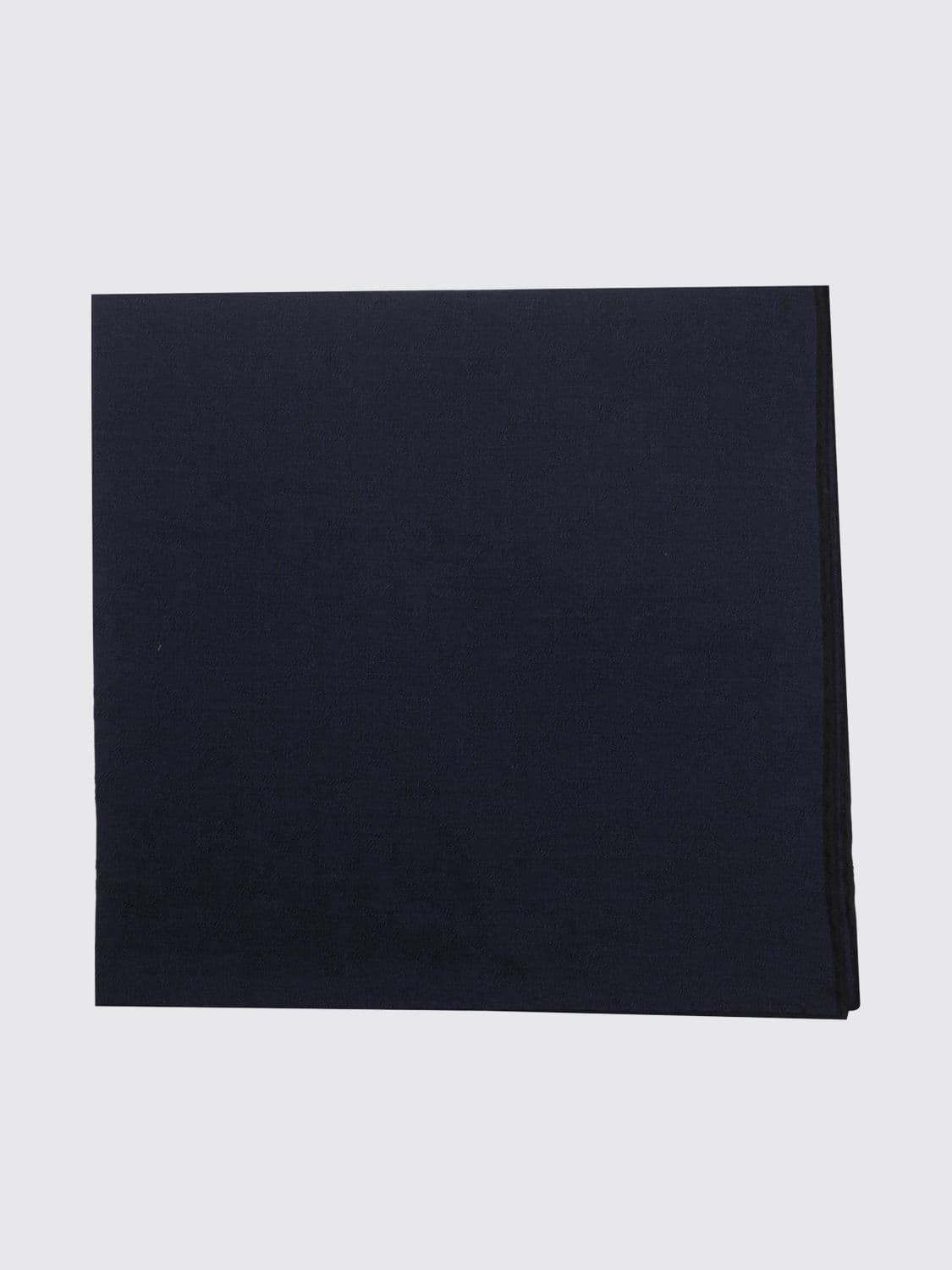 Gucci Men's Wool and Silk Blend Scarf in Solid Blue Design