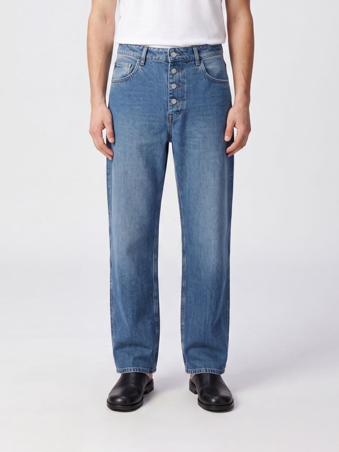 Carrer Cercs 5-Pocket Straight-Leg Jeans in Cotton Denim